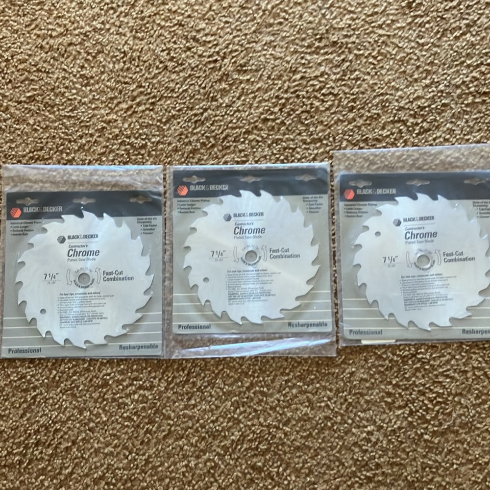 Black&Decker Contractor’s Chrome plated saw blade